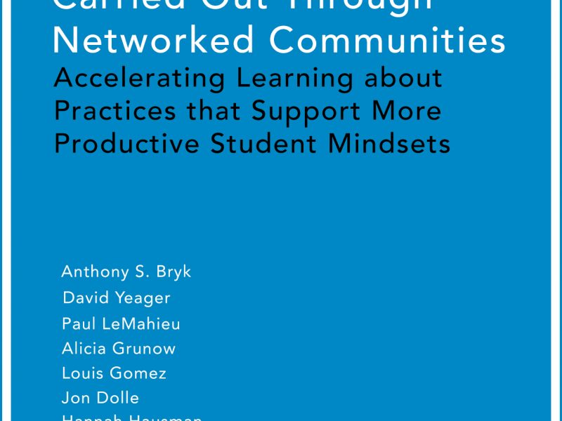 improvement research carried out through networked communities