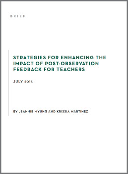 Strategies for Enhancing the Impact of Post-Observation Feedback for Teachers