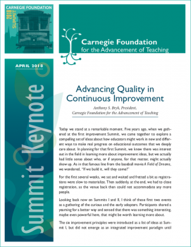 Advancing Quality in Continuous Improvement