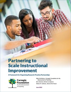Partnering to Scale Instructional Improvement: A Framework for Organizing Research-Practice Partnerships